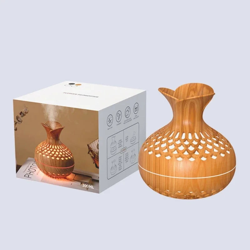 Wood Grain Vase Humidifier